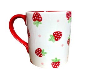 Naperville Strawberry Dot Mug