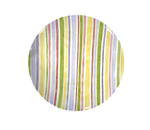 Naperville Striped Fall Plate