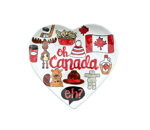 Naperville Canada Heart Plate