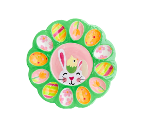 Naperville Easter Sherbet Egg Plate